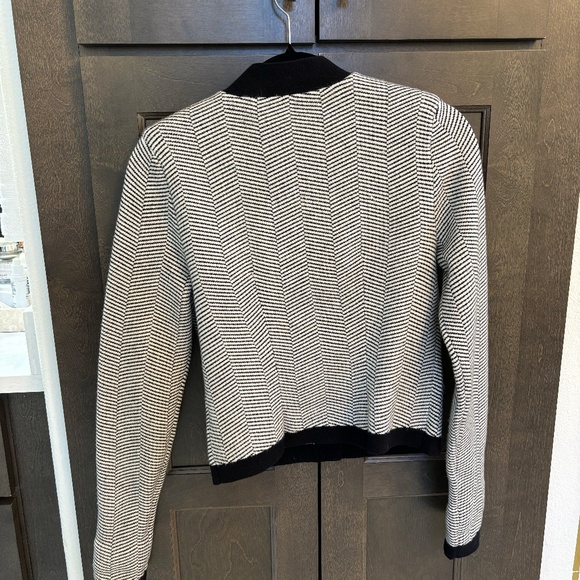 Classy black and white button down cardigan from Express XS - Picture 6 of 6